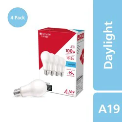 Everyday Living 125 Watt 100 Watt Daylight A19 Led Light Bulbs
