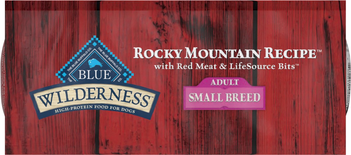 slide 3 of 11, Blue Buffalo Wilderness Rocky Mountain Recipe High Protein, Natural Adult Small Breed Dry Dog Food, Red Meat 4-lb, 4 lb