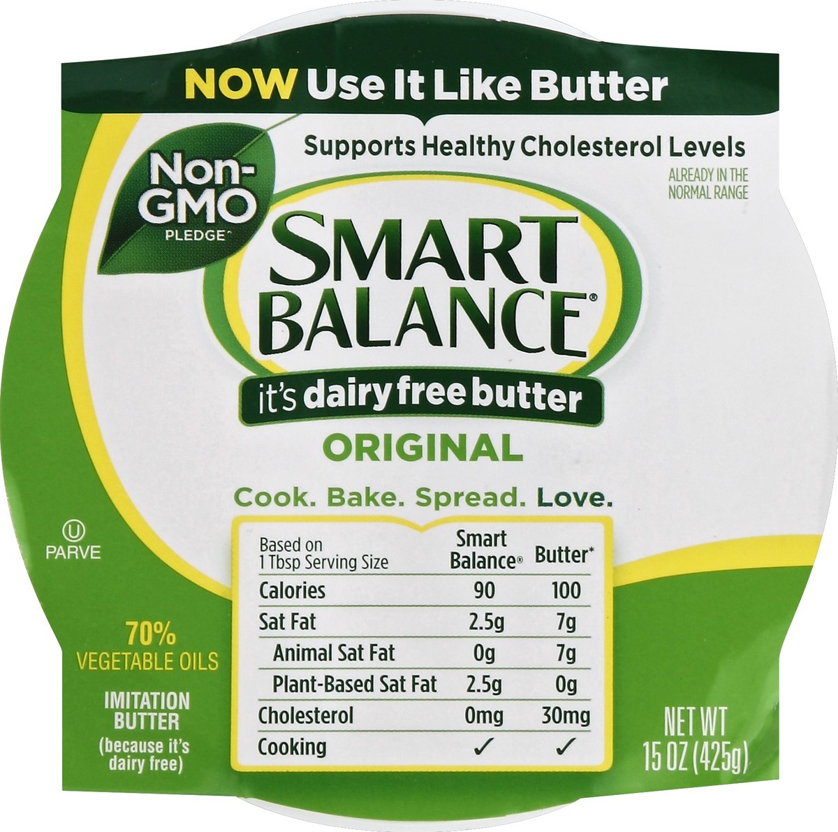 slide 2 of 4, Smart Balance Original Buttery Spread, 7.5 OZ (Pack of 2), 15 oz