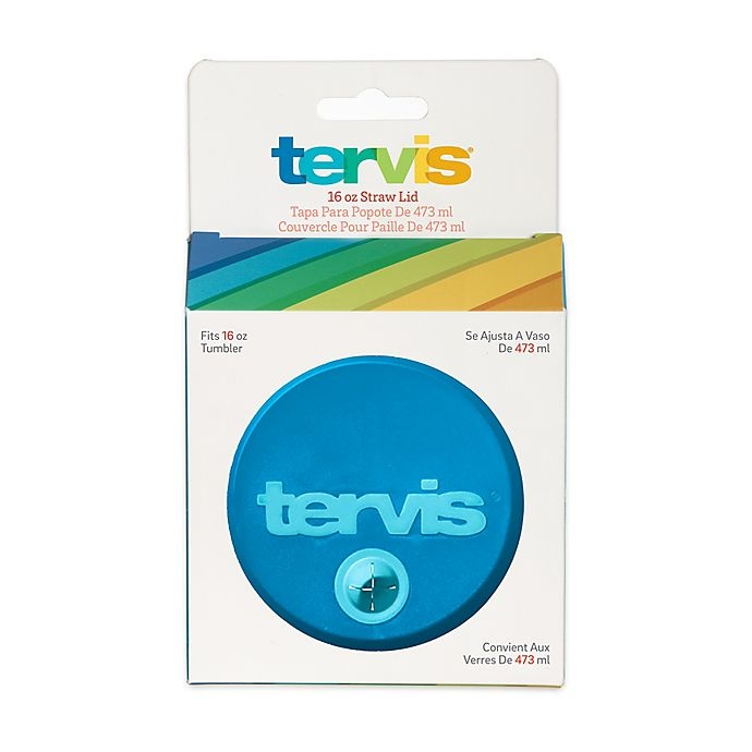 slide 1 of 1, Tervis Straw Lid - Turquoise, 16 oz