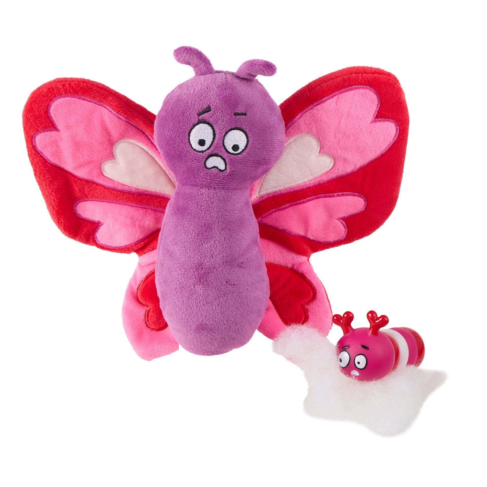slide 1 of 1, OMG Surprise Valentine's Day Butterfly Dog Toy, 1 ct