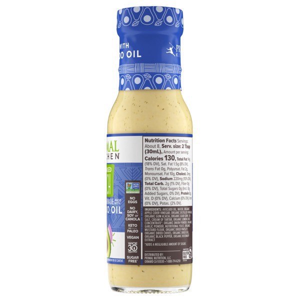 slide 20 of 39, Primal Kitchen Plant Based Ranch Dressing - 8 fl oz, 8 fl oz