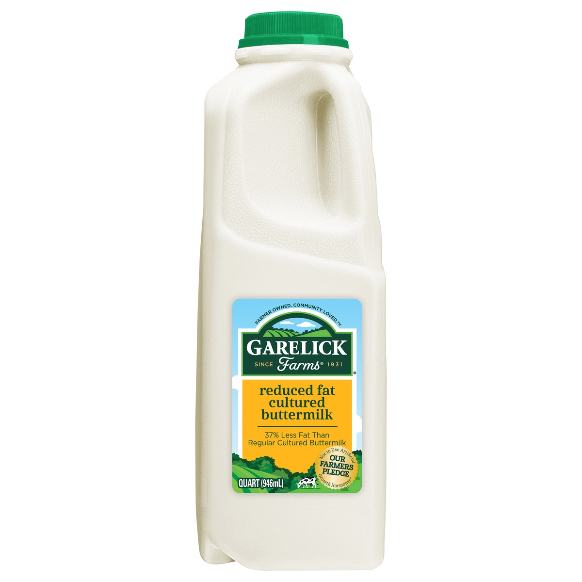 slide 1 of 7, Garelick Farms Reduced Fat Cultured Buttermilk - 1 qt, 1 qt