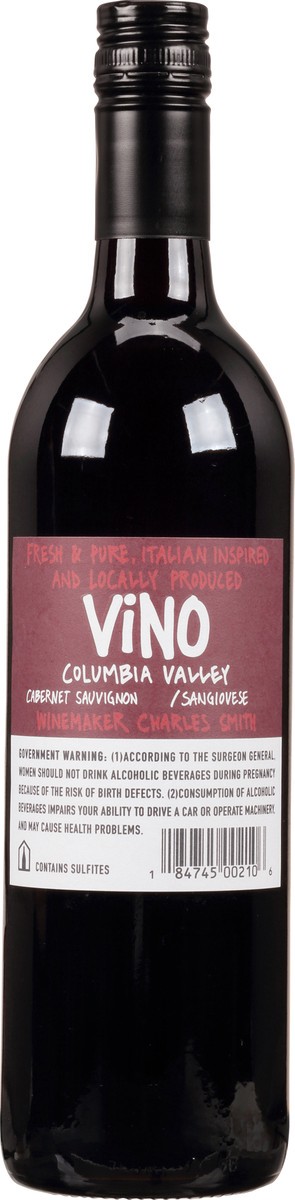 slide 2 of 9, VINO Cabernet Sauvignon Red Wine, Columbia Valley, Washington, 750 ml