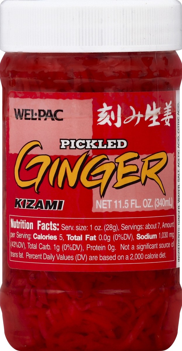 slide 3 of 3, Wel-Pac Kizami Pickled Ginger, 11.5 oz