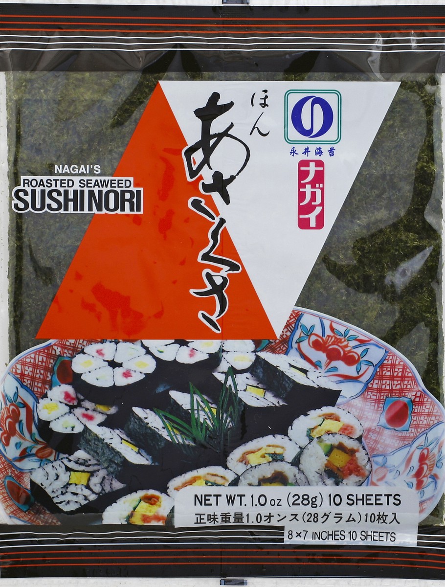 slide 3 of 5, Nagai's Sushi Nori 10 ea, 10 ct