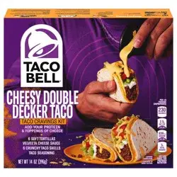 Taco Bell Cheesy Double Decker Taco Dinner Kit