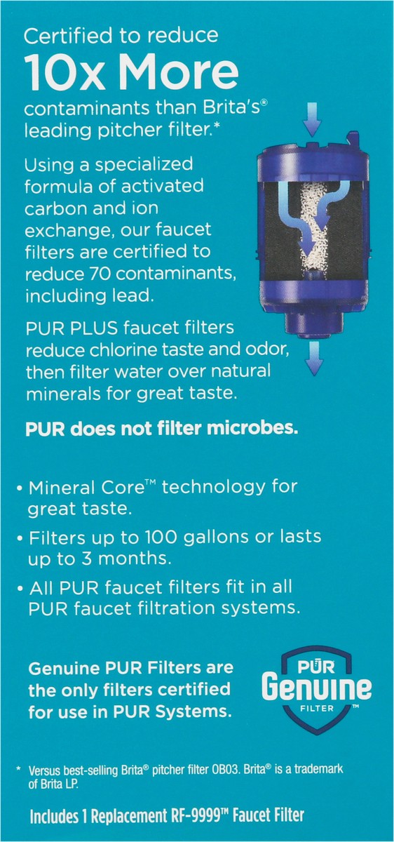 slide 9 of 11, PUR Plus Mineral Core Faucet Filter 1 ea, 1 ct