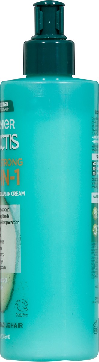 slide 6 of 12, Garnier Grow Strong 10-in-1 Apple Extract + Ceramide Care + Style Leave-In Cream 12 fl oz, 12 fl oz