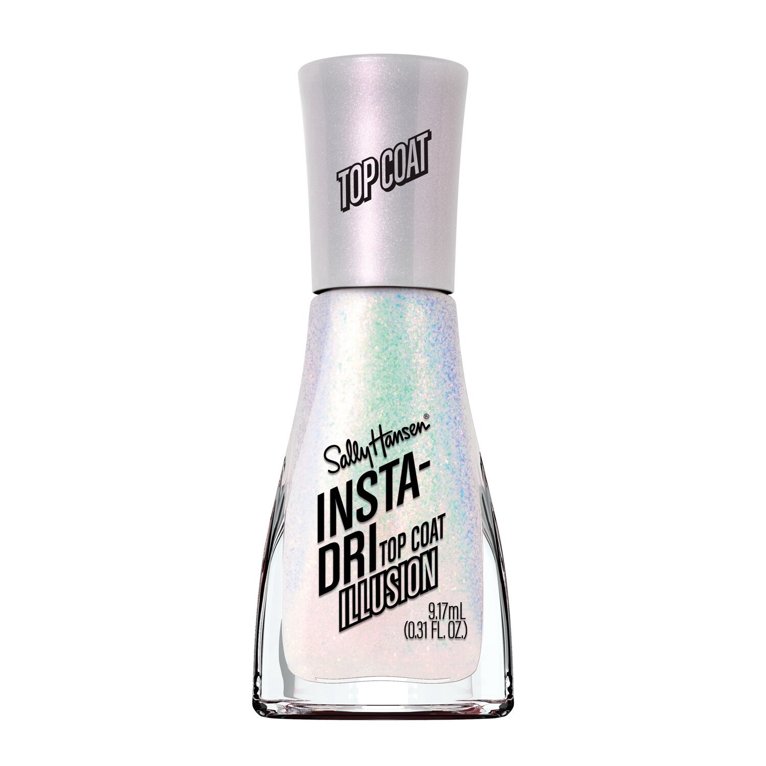 slide 1 of 1, SALLY HANSEN- Insta-Dri Sally Hansen Insta-Dri Nail Polish, Chrome & Effects, Illusion Top Coat, 1 ct