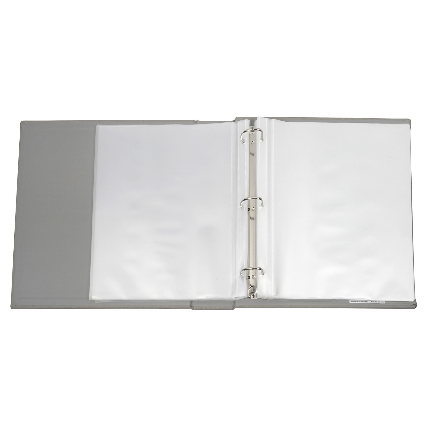 slide 2 of 3, Gray Saffiano D-Ring Scrapbook Album By Recollections, 8.5 in x 11 in