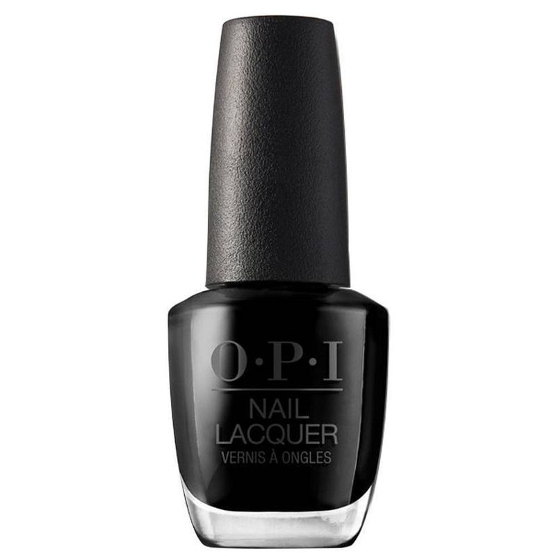slide 1 of 1, OPI Nail Lacquer - Black Onyx, 0.5 fl oz
