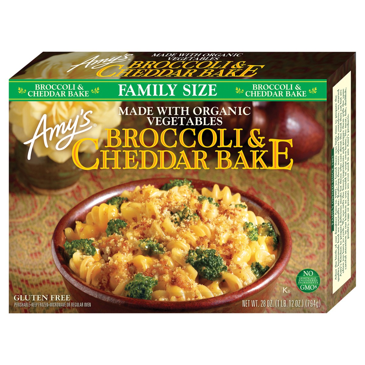 slide 3 of 8, Amy's Kitchen Family Size Broccoli & Cheddar Bake, 28 oz