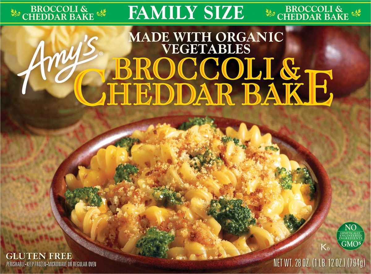 slide 8 of 8, Amy's Kitchen Family Size Broccoli & Cheddar Bake, 28 oz