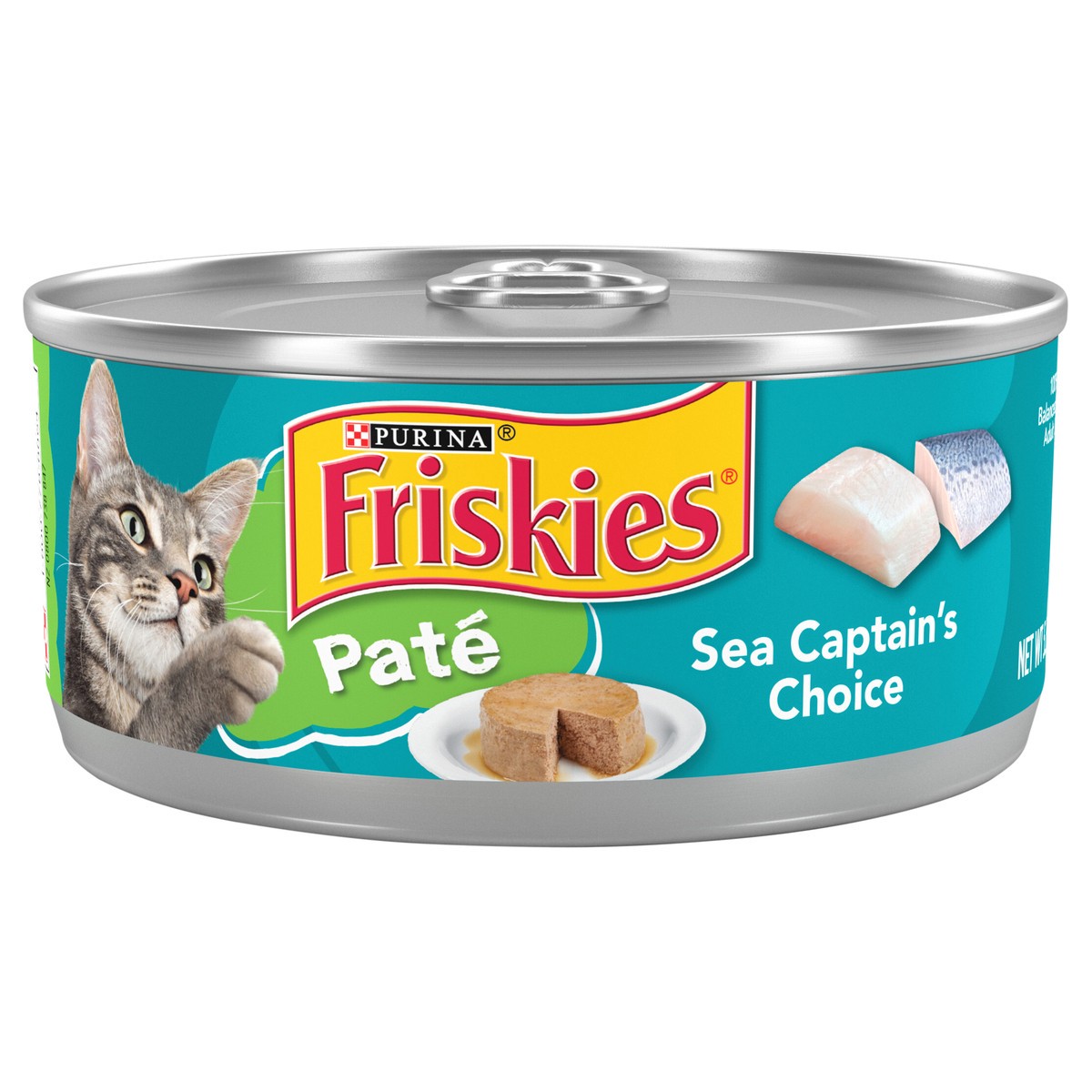 slide 1 of 6, Friskies Purina Friskies Wet Cat Food Pate, Sea Captain's Choice - 5.5 oz. Can, 5.5 oz