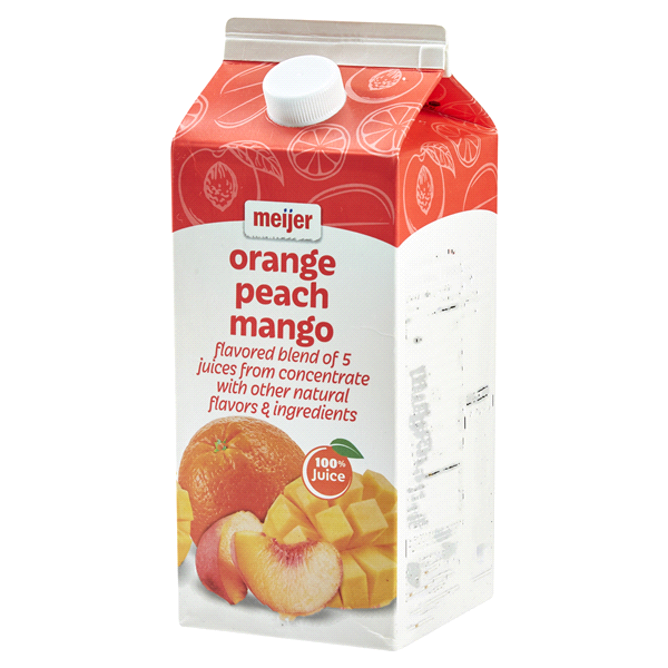 slide 10 of 29, Meijer Orange Peach Mango 100% Juice - 59 fl oz, 59 fl oz