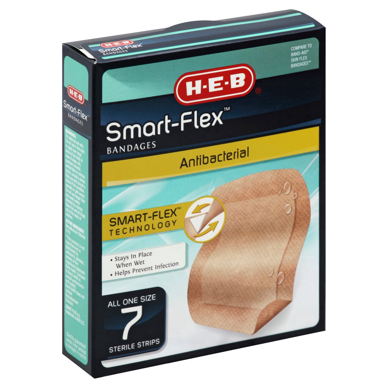 slide 1 of 1, H-E-B Smart Flex Bandages, 7 ct