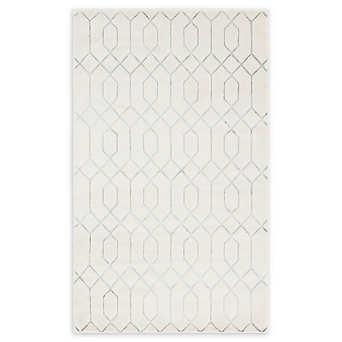 slide 1 of 1, Marilyn Monroe Trellis Glam Powerloomed Area Rug - White, 5 ft x 8 ft