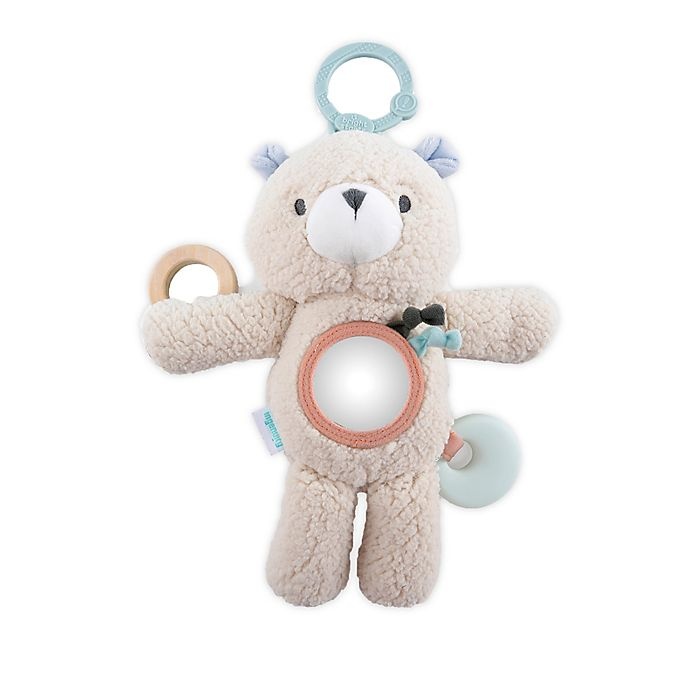 slide 1 of 1, Ingenuity Nate Activity Lovey Plush Bear - Tan, 1 ct