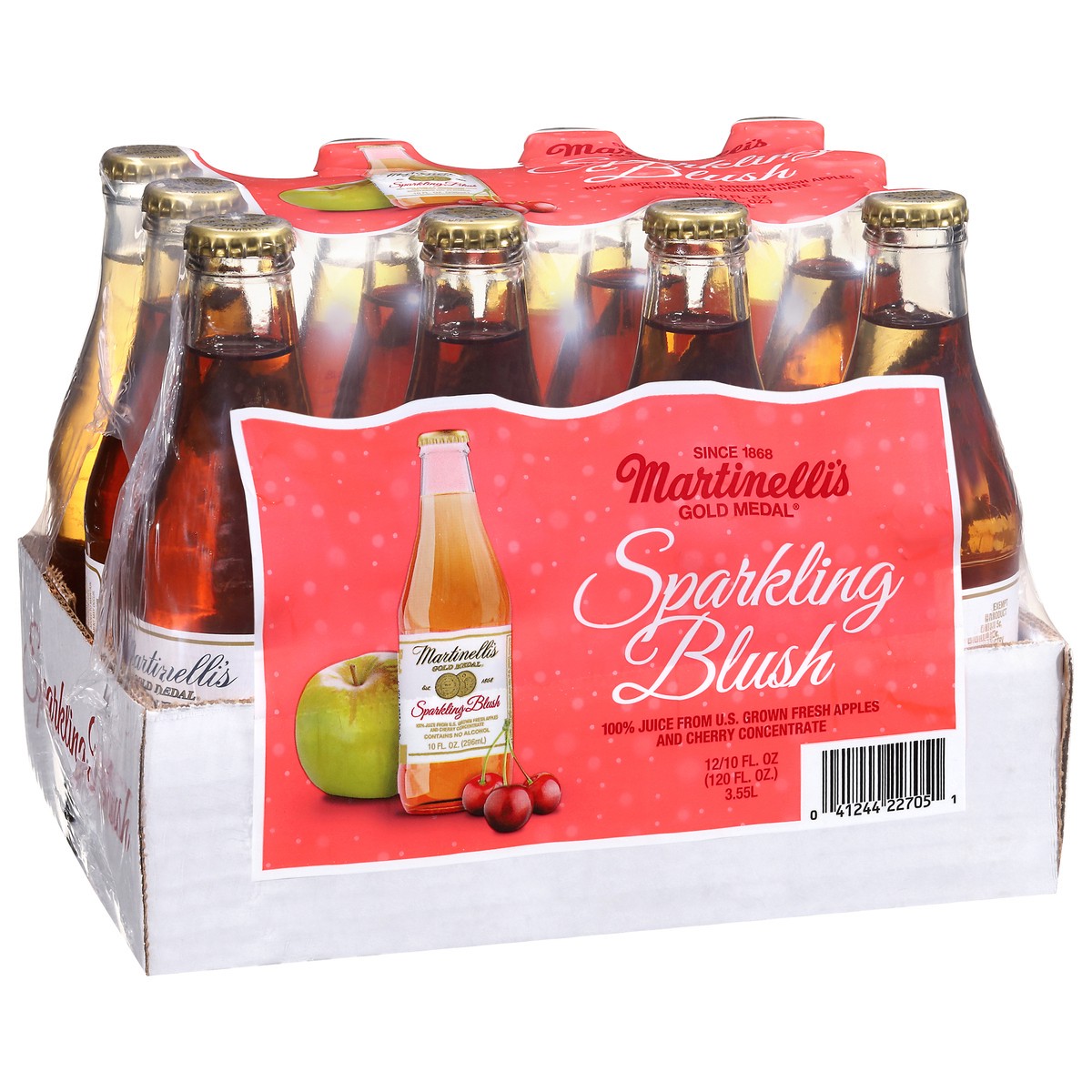 slide 4 of 4, Martinellis Sparkling Blush, 12 ct; 10 oz