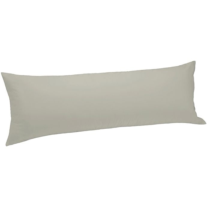 slide 1 of 1, Bedding Essentials 300-Thread-Count Body Pillow Protector - Taupe, 1 ct