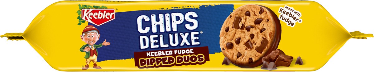 slide 7 of 11, KEEBLER Chips Deluxe, Fudge Dipped Cookies, Pantry Pack, 9.4oz, 9.4 oz