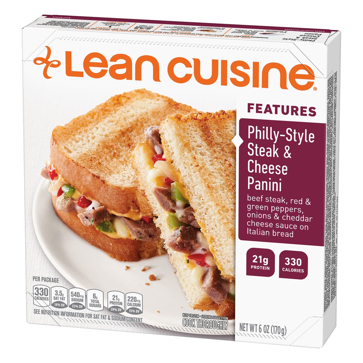 slide 3 of 10, Lean Cuisine Craveables Philly-Style Steak & Cheese Panini, 6 oz