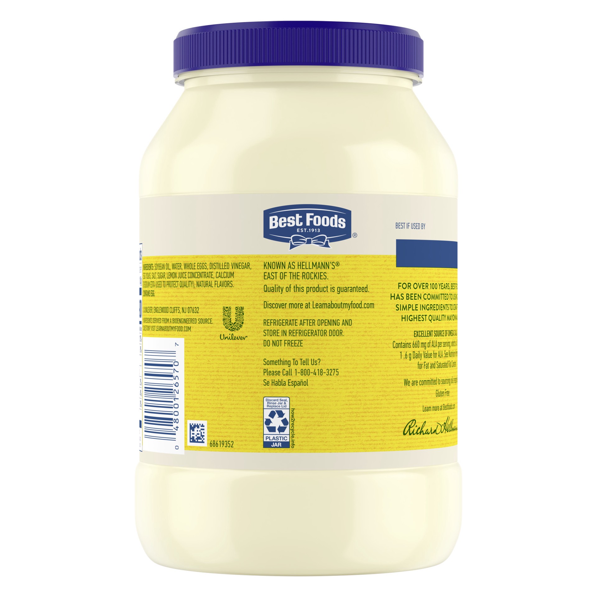 slide 3 of 4, Best Foods Mayonnaise Real Mayo, 48 oz, 48 fl oz