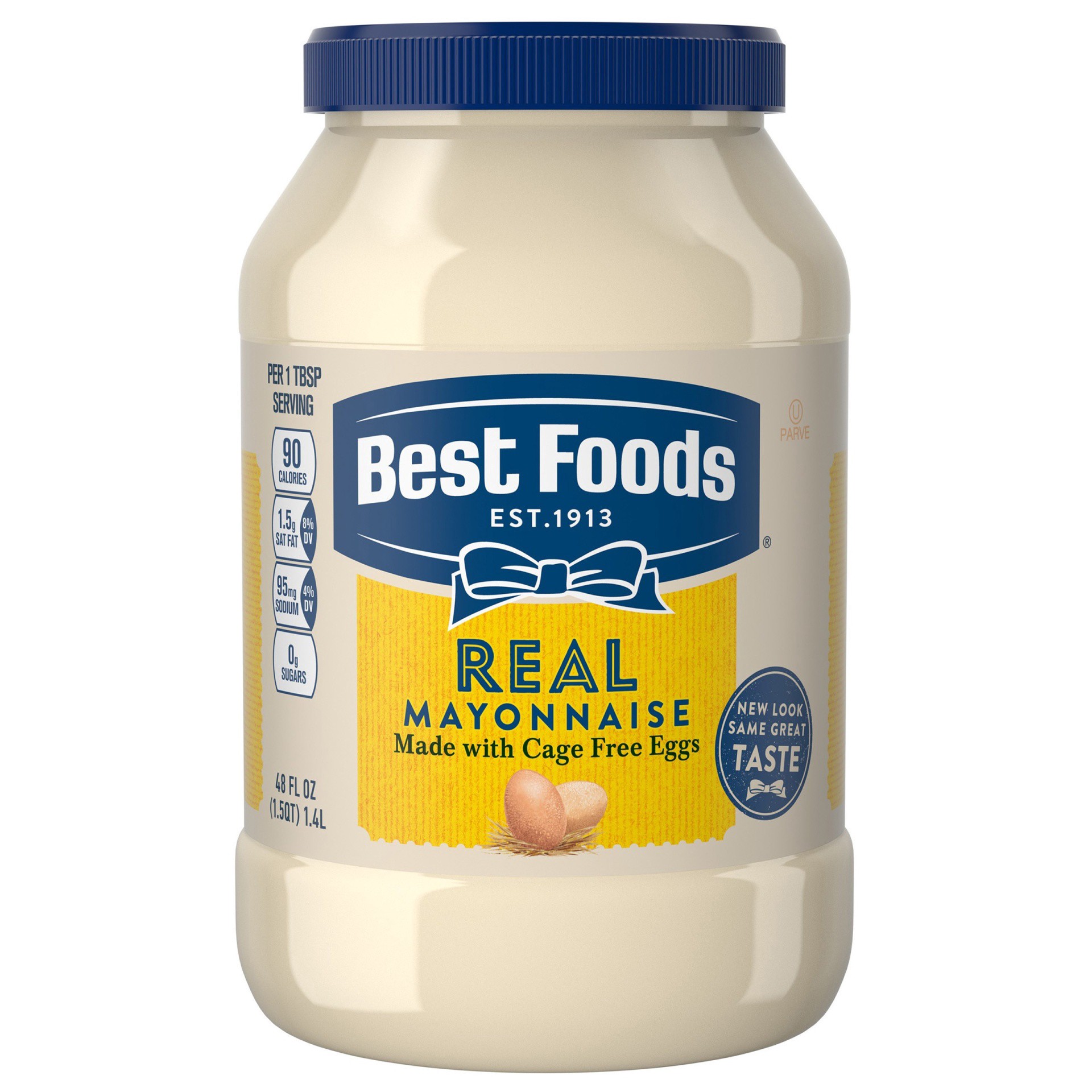 slide 1 of 4, Best Foods Mayonnaise Real Mayo, 48 oz, 48 fl oz