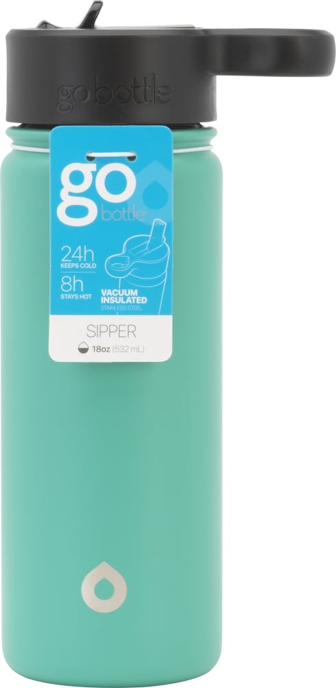 slide 1 of 1, GoodCook Gobottle Double Wall Teal Thermal Tumbler, 18 oz