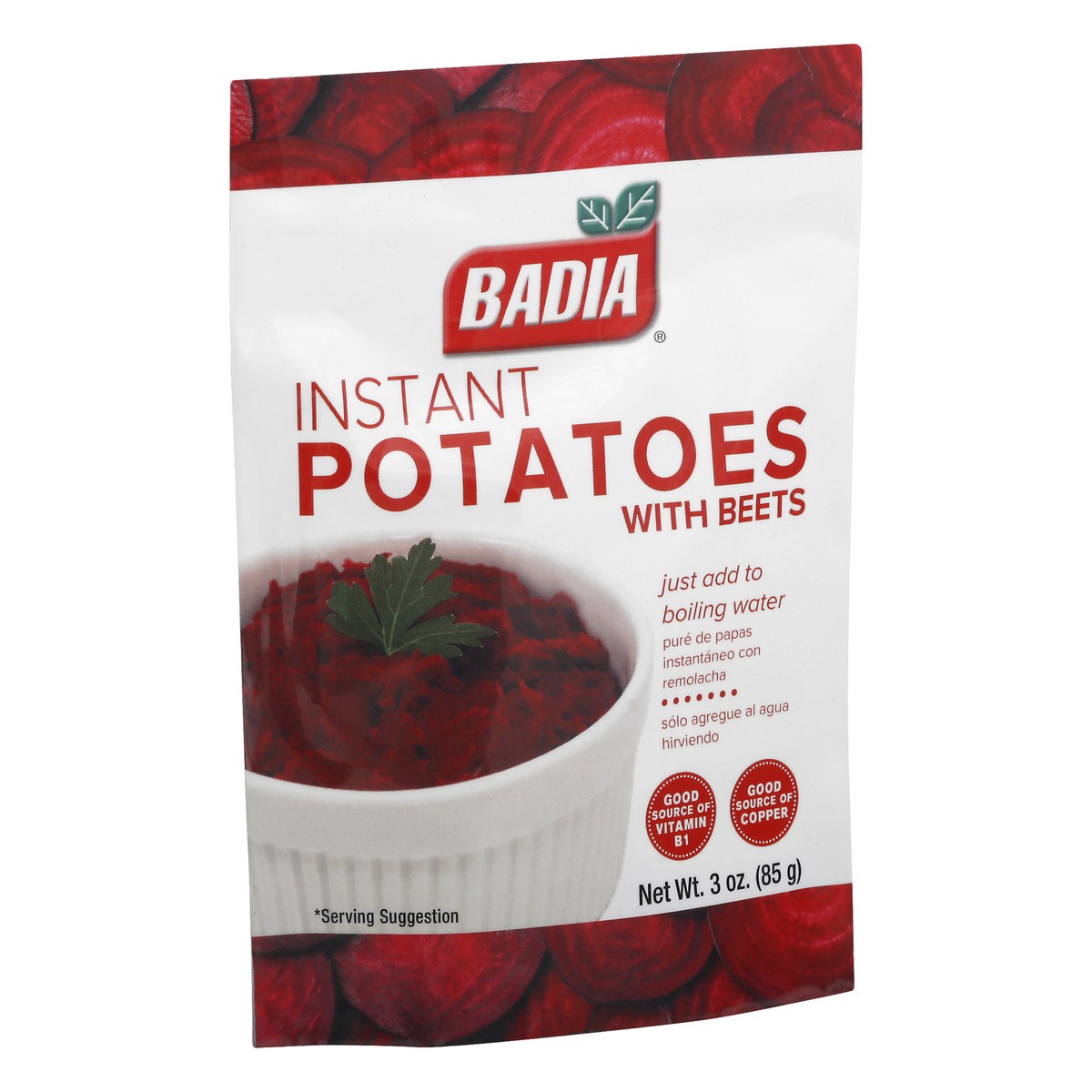 slide 8 of 10, Badia Instant Potatoes with Beets 3 oz Pouch, 1 ct