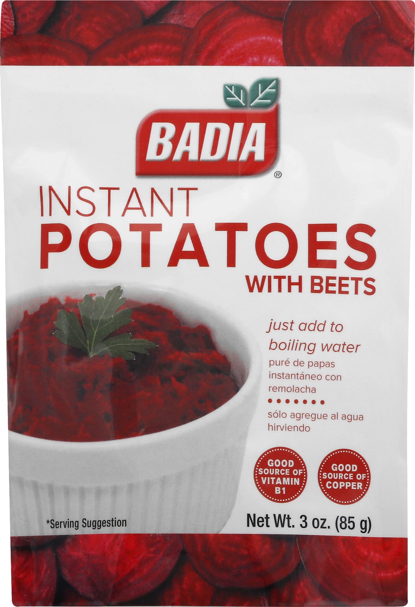 slide 3 of 10, Badia Instant Potatoes with Beets 3 oz Pouch, 1 ct