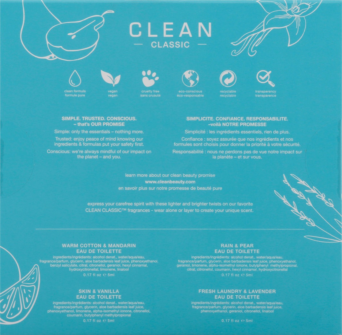 slide 3 of 12, Clean Classic Rollerball Layering Set Eau De Toilette 4 ea, 4 ct