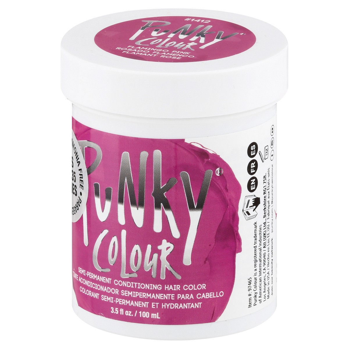 slide 3 of 4, Punky Colour Flamingo Pink 1412 Semi-Permanent Hair Color 3.5 oz, 1 ct