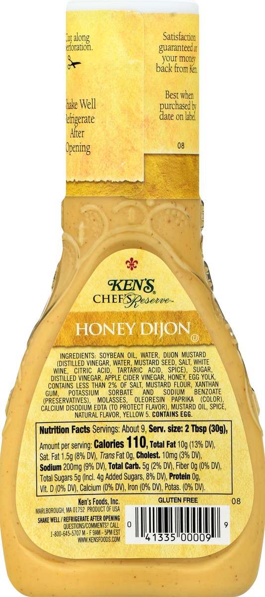 slide 6 of 11, Ken's Steak House Chef's Reserve Honey Dijon Dressing 9 oz, 9 oz