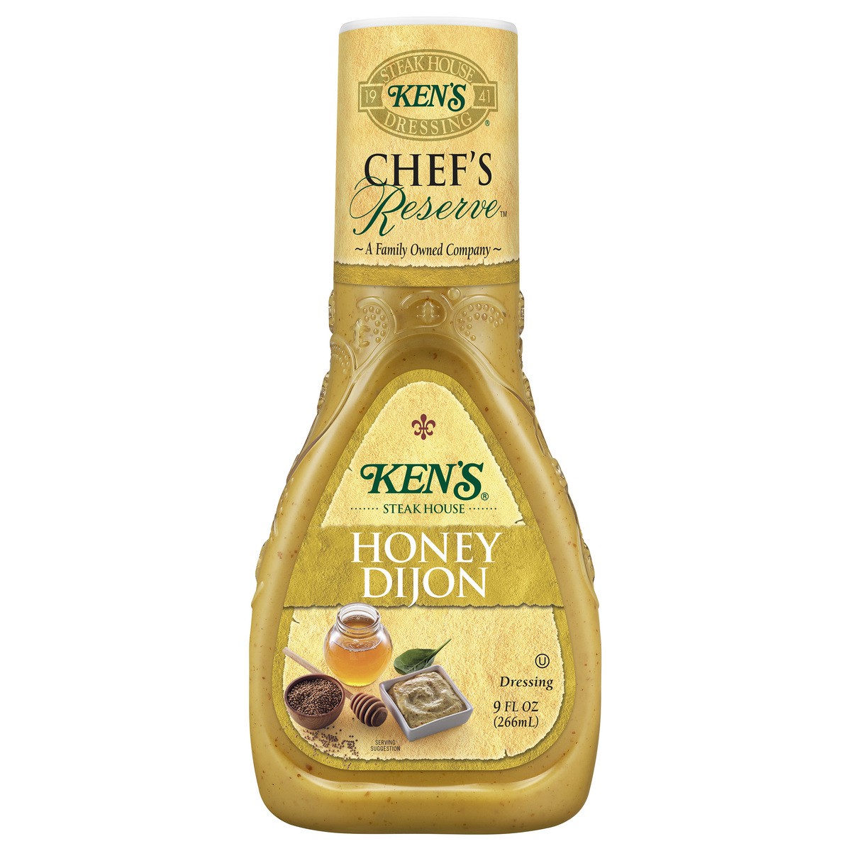 slide 1 of 11, Ken's Steak House Chef's Reserve Honey Dijon Dressing 9 oz, 9 oz