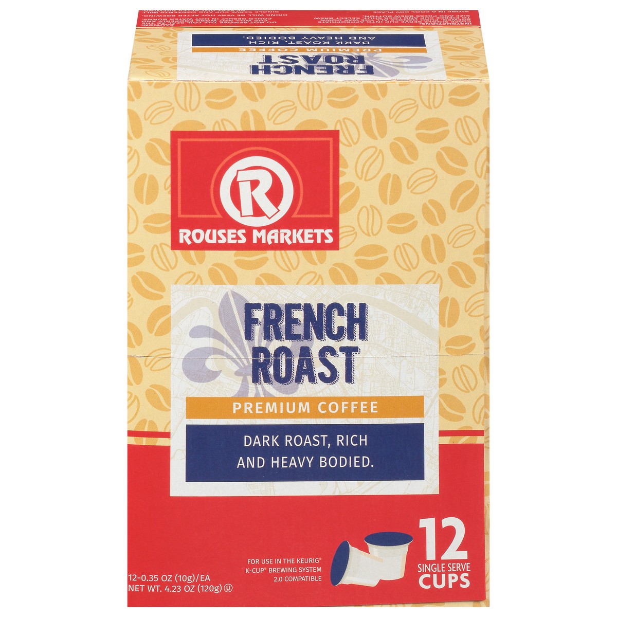 slide 2 of 4, Rouses Markets Single Serve Cups Premium Fresh Roast Coffee 12 - 0.35 oz Cups, 12 ct