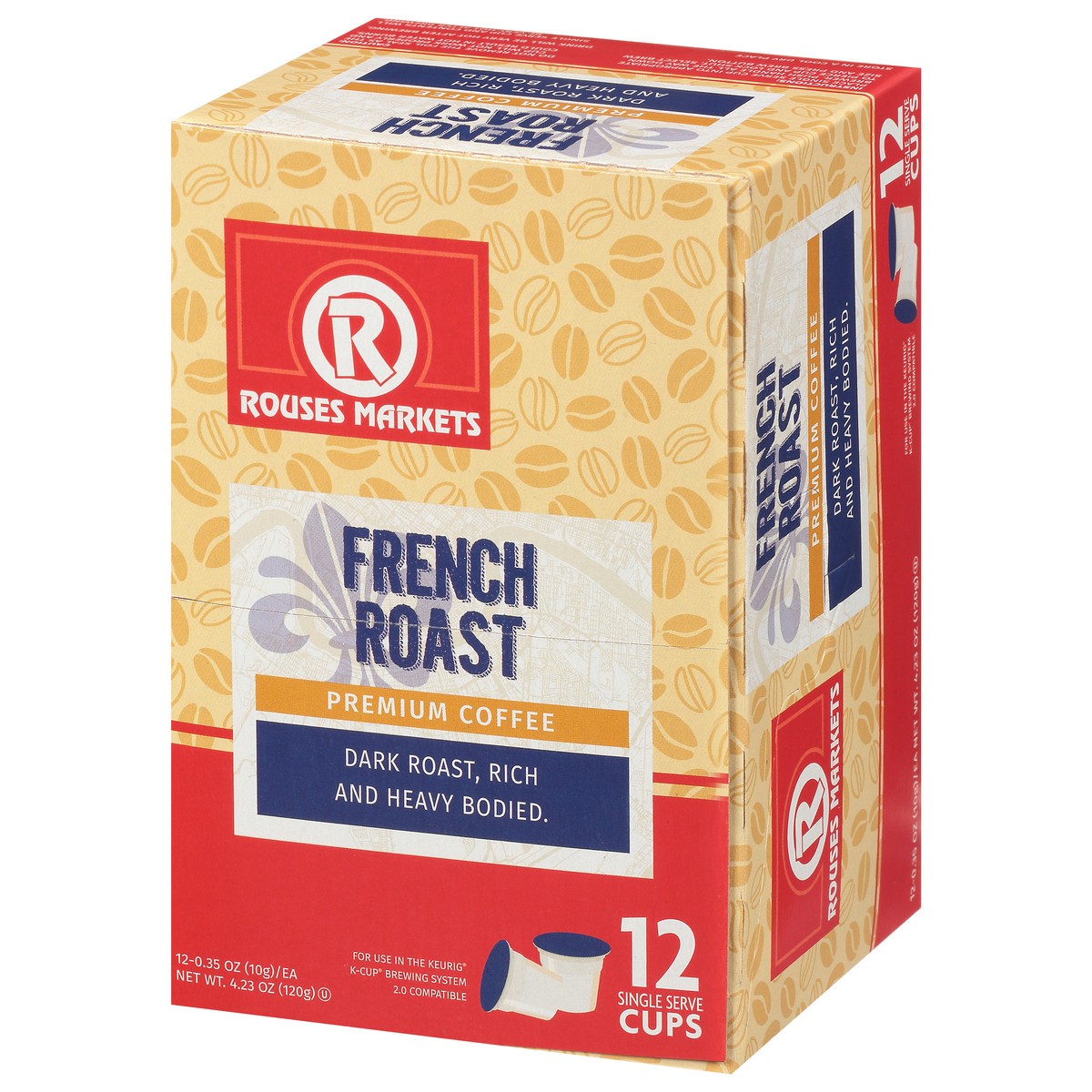 slide 4 of 4, Rouses Markets Single Serve Cups Premium Fresh Roast Coffee 12 - 0.35 oz Cups, 12 ct
