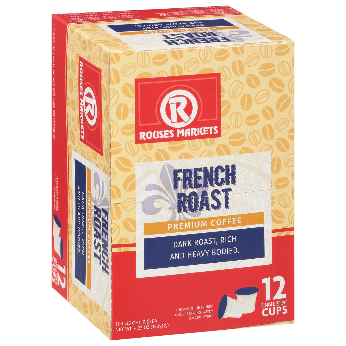 slide 3 of 4, Rouses Markets Single Serve Cups Premium Fresh Roast Coffee 12 - 0.35 oz Cups, 12 ct