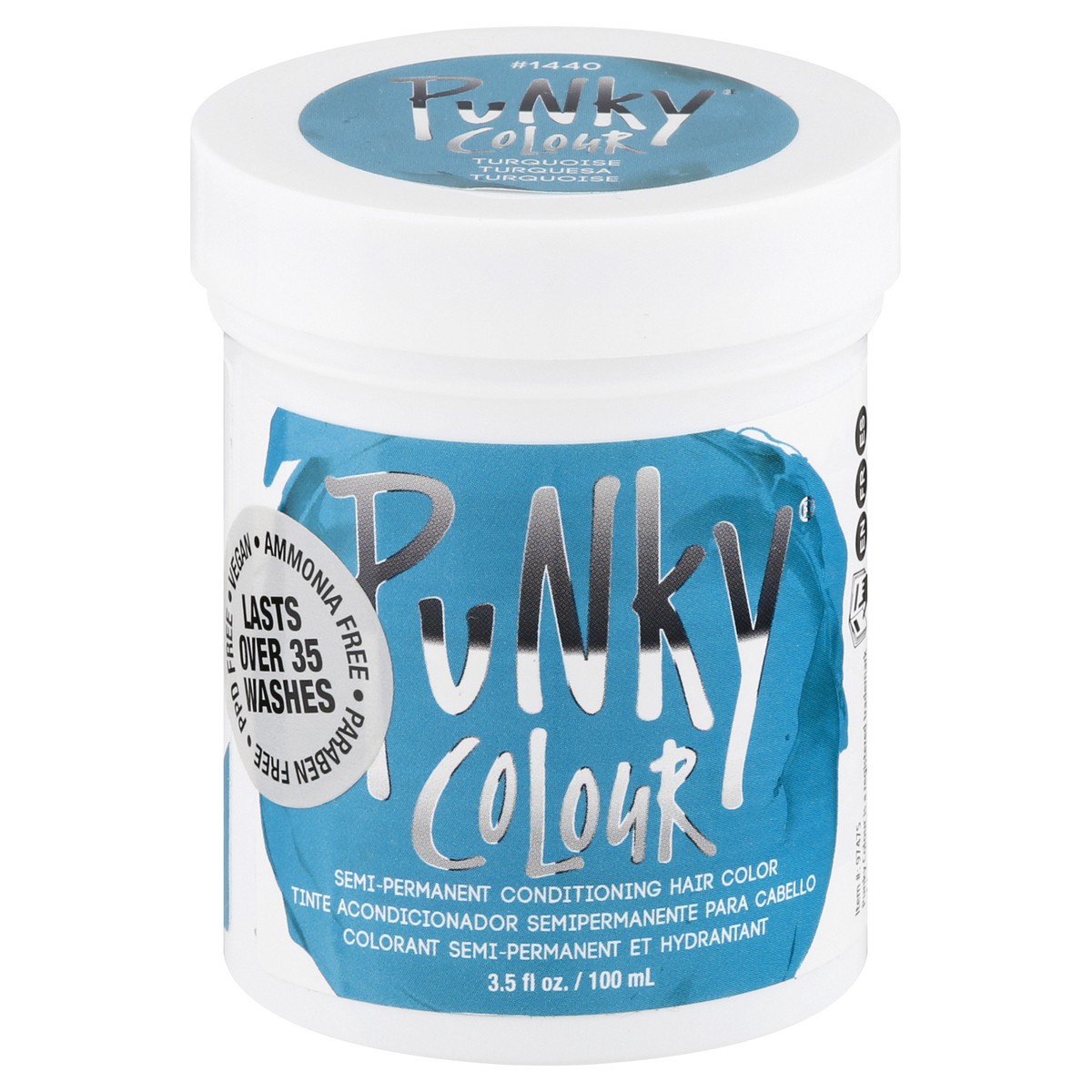 slide 2 of 4, Punky Colour Turquoise 1440 Semi-Permanent Hair Color 3.5 oz, 1 ct