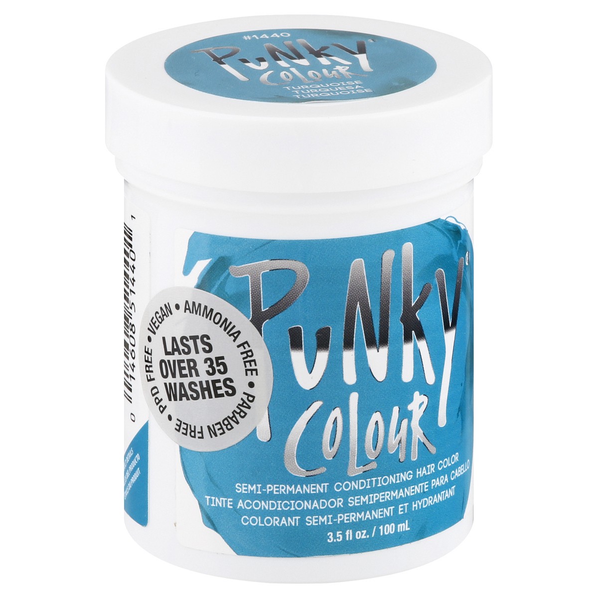 slide 3 of 4, Punky Colour Turquoise 1440 Semi-Permanent Hair Color 3.5 oz, 1 ct
