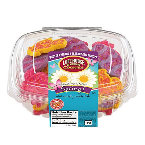 slide 1 of 1, Lofthouse Bakery Cookies Tub Mini Spring Variety - Each, 1 ct