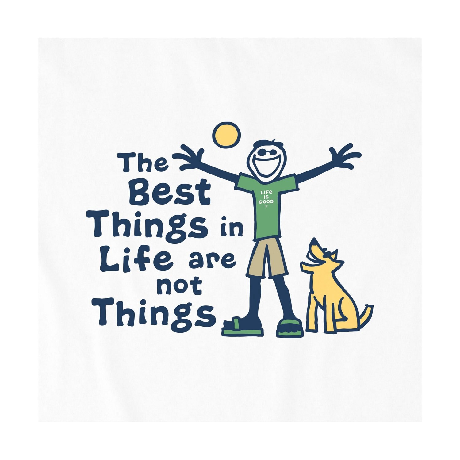 slide 2 of 2, Life Is Good Best Things Men's Long Sleeve Tee, Medium, 1 ct