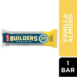 CLIF Builders Vanilla Almond Flavor Plant Based Protein Bar