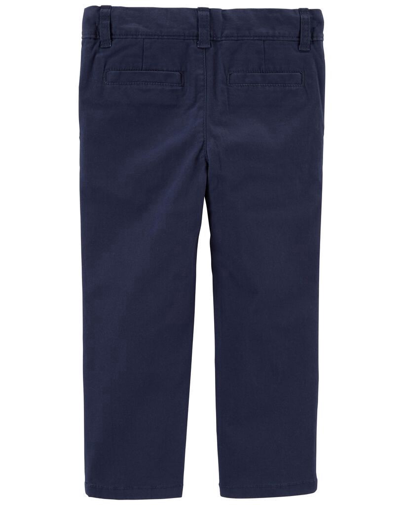 slide 2 of 2, Carter's Carters Toddler Flat-Front Pants Navy 3T, 3T