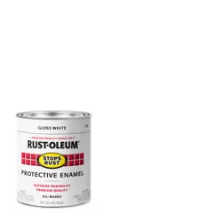Rust-Oleum Stops Rust Protective Enamel Paint, Quart, Gloss White