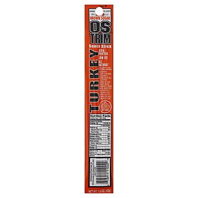 slide 1 of 1, OSTRIM Maple Brown Sugar Turkey Snack Stick, 1 ct
