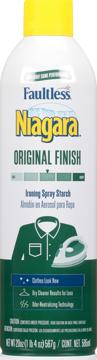 slide 9 of 11, Faultless Niagara Original Finish Ironing Spray Starch 20 oz, 20 oz