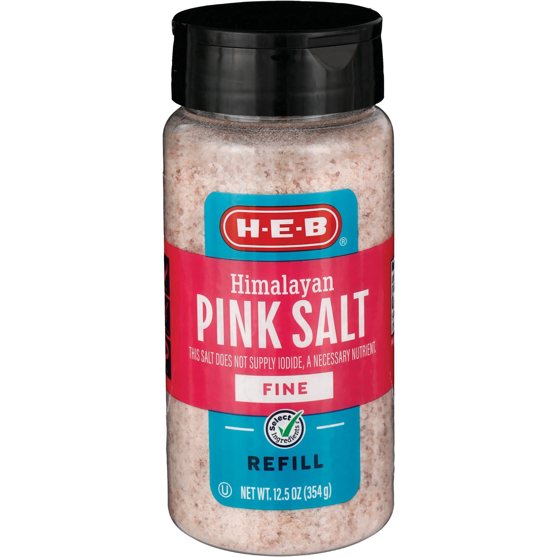 slide 1 of 1, H-E-B Fine Himalayan Pink Salt Refill, 12.5 oz