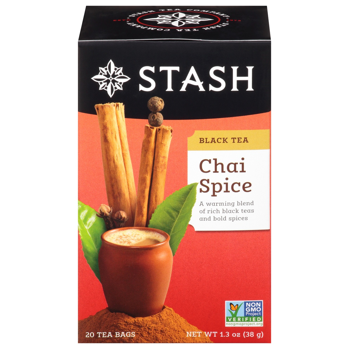 slide 1 of 1, Stash Tea Bags Chai Spice Black Tea 20 ea, 20 ct